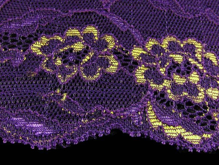 Wstawka 17cm elastyczna fiolet