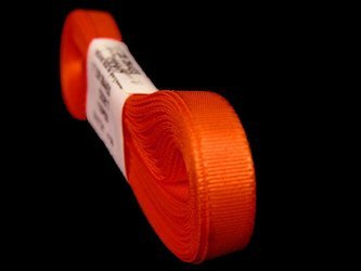 Wstążka 6mm tafta ciemnopomarańczowa