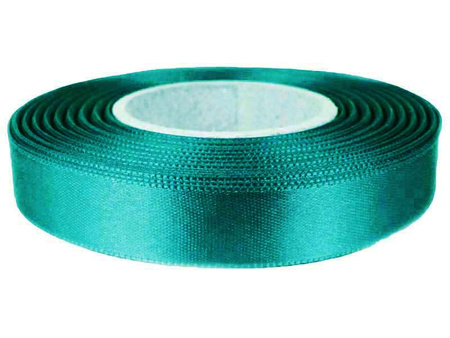 Wstążka 15mm atłas morski ciemny