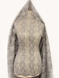 Koronka 135cm stabilna popiel