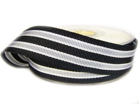 Taśma 25mm ryps lampas czarna