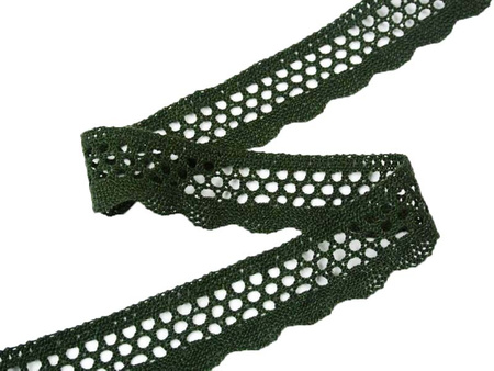 Koronka 3,5cm bawełniana khaki