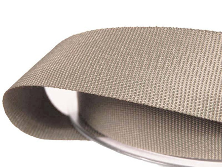 Taśma 20mm ryps poliestrowa brąz kakaowy