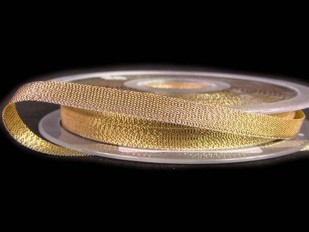 Wstążka 6mm lurex antique złota