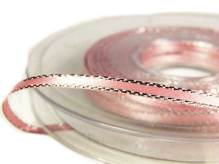 Wstążka 3mm atłas REXOR róż