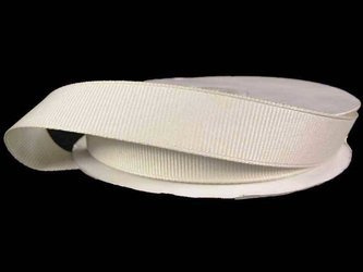 Taśma 15mm ryps poliestrowa ivory