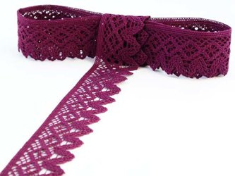 Koronka 4,6cm bawełniana buraczek