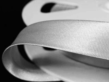 Lamówka 1,5cm atłasowa biała