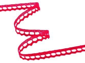 Koronka 0,9cm bawełniana czerwona