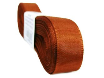 Wstążka 15mm tafta rdza ciemna