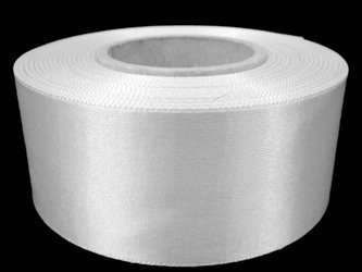 Wstążka 50mm atłas biała