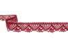 Koronka 2,5cm bawełniana bordo
