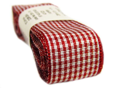 Wstążka 25mm PEPITO bordo