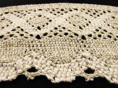Koronka 8cm bawełniana len-ecru