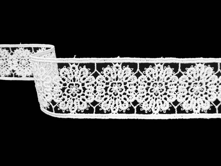 Wstawka 3,5cm gipiurowa biała