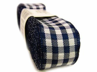 Wstążka 25mm kratka granat