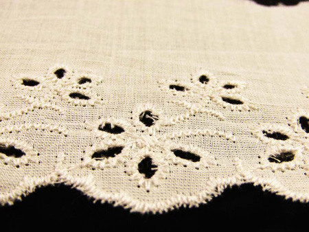 Koronka 7cm haft angielski natural