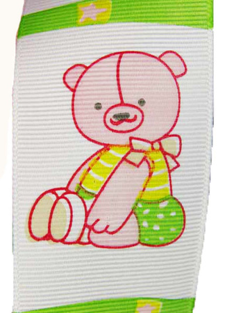 Wstążka 40mm ryps MISIO biała