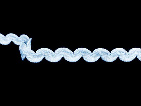 Taśma 7mm zygzak elastyczna błękit