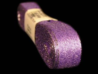 Wstążka 15mm lurex fiolet