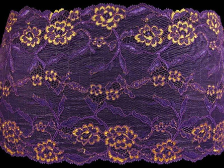 Wstawka 17cm elastyczna fiolet