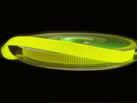 Taśma 6mm elastyczna ryps neon żółta