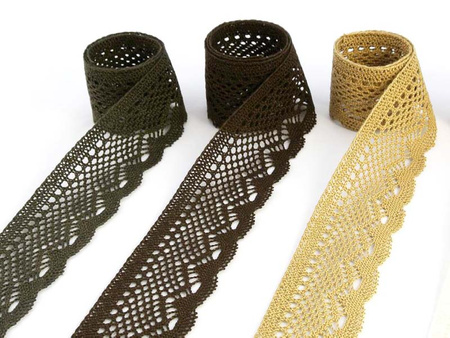 Koronka 5,5cm bawełniana brąz