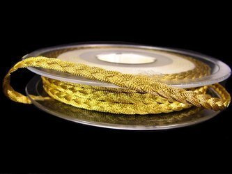 Taśma 0,7cm galonowa metaliczna złota