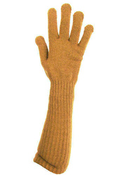 Rękawiczka długa gładka brąz jasny