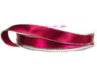 Wstążka 10mm atłas REXOR bordo