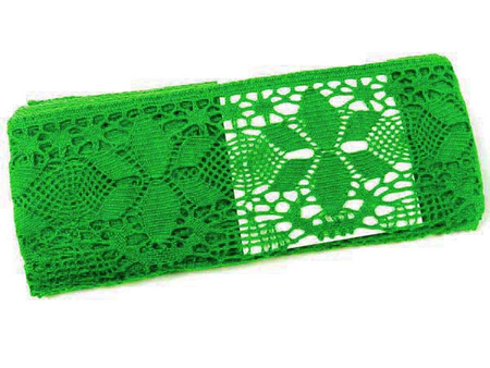 Koronka 8,5cm bawełniana zielona