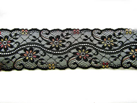 Wstawka 8cm elastyczna czarna