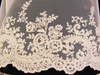 Koronka tiulowa haft bawełna natural