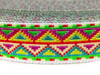 Taśma 16mm żakard Aztec neon zielona