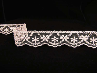 Koronka 2,5cm tiulowa pudrowy róż