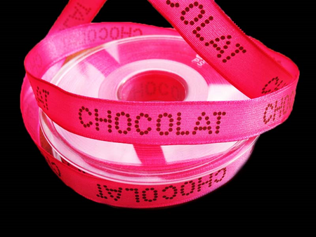 Wstążka 16mm tafta CHOCOLAT amarant