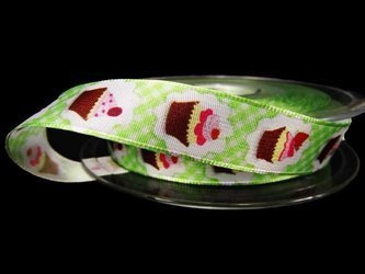 Wstążka 16mm tafta CIACHO pistacja