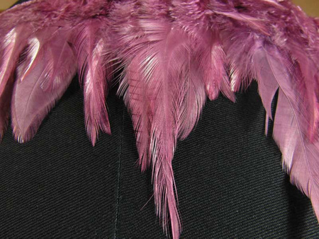 Taśma 12cm piórowa wrzos