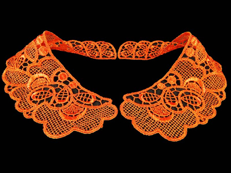 Kołnierzyk damski gipiura rdza