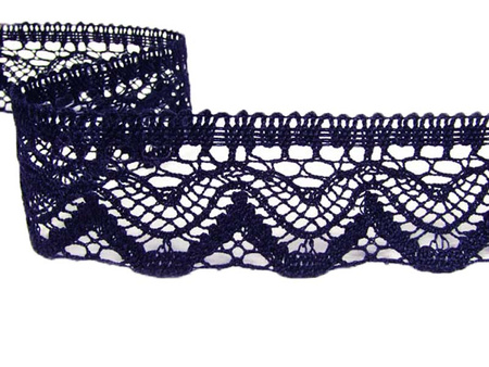 Koronka 5,8cm bawełniana granat