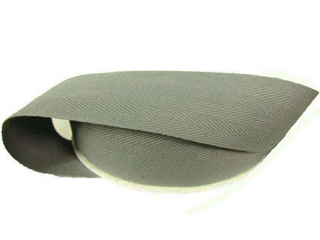 Taśma 30mm bawełniana jodełka popiel