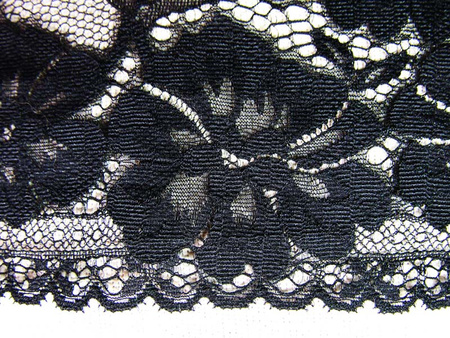 Koronka 12cm stabilna czarna