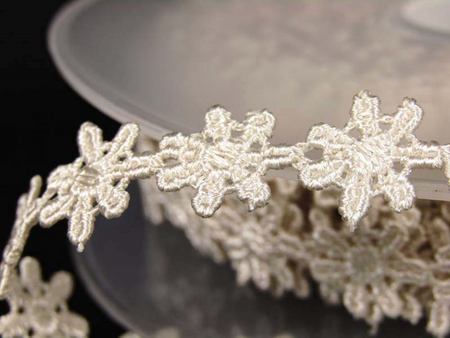 Wstawka 1,3cm gipiurowa KWIATEK natural