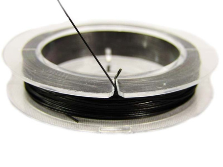 Linka stalowa termiczna w otulinie 0,35mm czarna