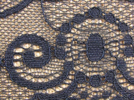 Wstawka 17cm elastyczna granat