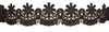 Koronka 5,5cm gipiurowa poly czarna