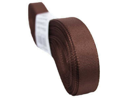 Wstążka 9mm tafta brąz ciemny