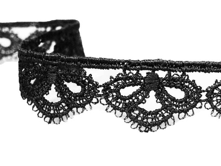 Koronka 1,6cm gipiurowa czarna