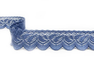 Koronka 3cm elastyczna niebieska