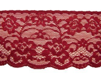 Koronka 8,5cm stabilna bordo